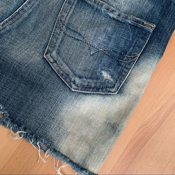 POLO RALPH LAUREN DISTRESSED VINTAGE STYLE SKIRT - Picture 11 of 14